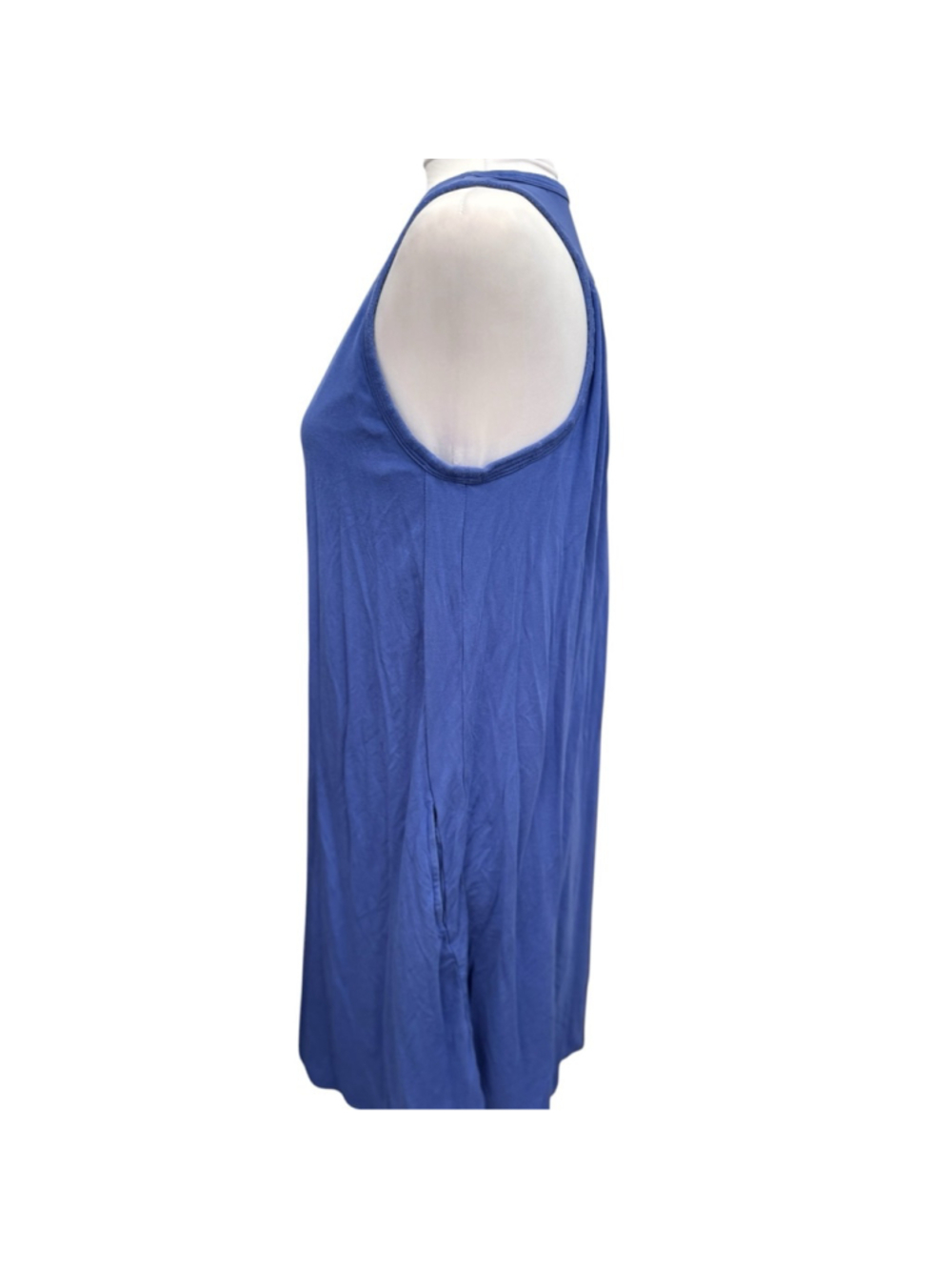 SheBird Blue Built-In Bra Swing Dress Size 6 Large - Picture 3 of 8